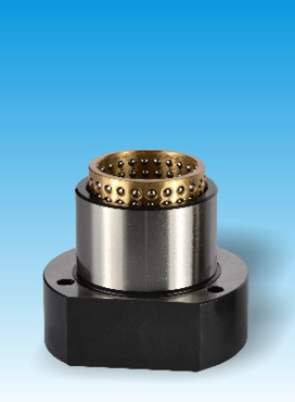 Ball bearing cage with flanged ball guide sleeve